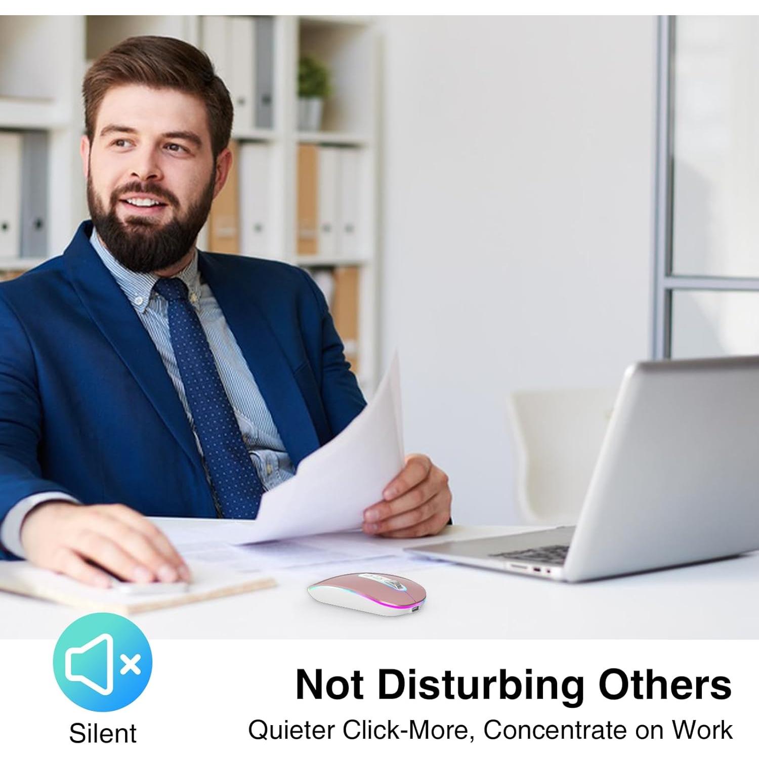 Ratón Inalámbrico Bluetooth Cimetech M01 Recargable Ergonómico