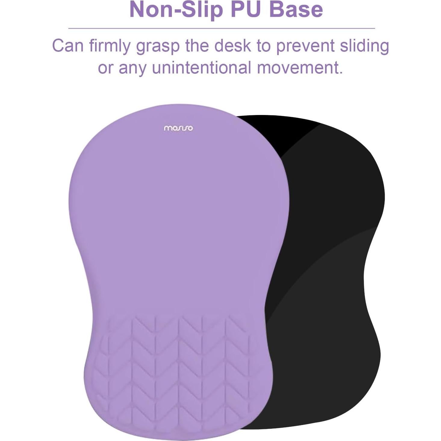 Soporte Reposamuñecas MOSISO Ergonomico Morado 44.5x8 cm