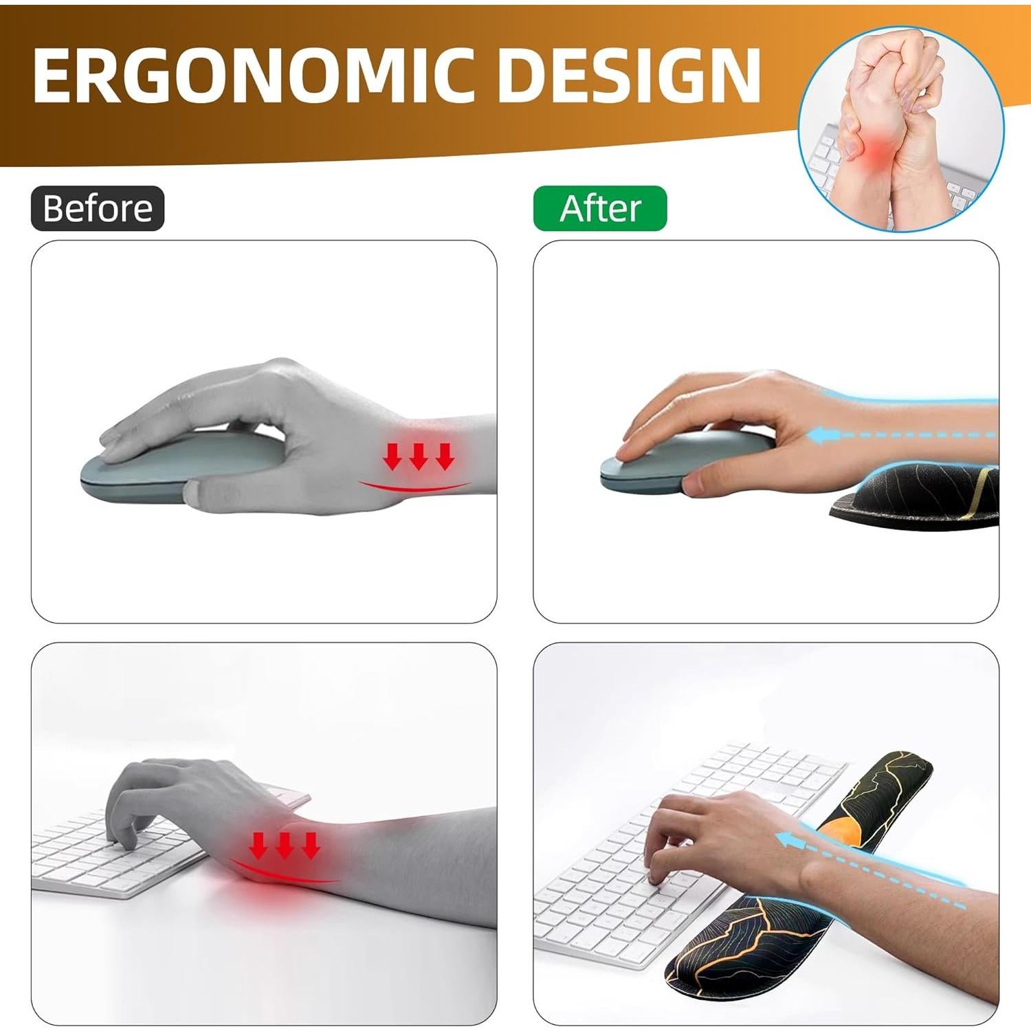 Alfombrilla de Ratón Grande Hopipad 80x30cm Ergonómica