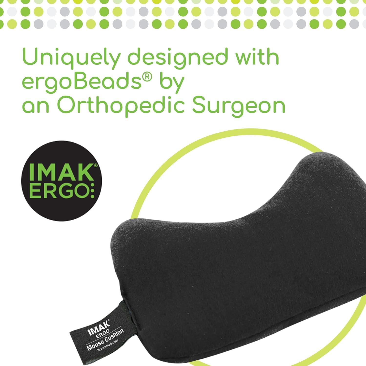 Cojín Ergo para Muñeca IMAK - Reposamuñecas Ergonómico Negro