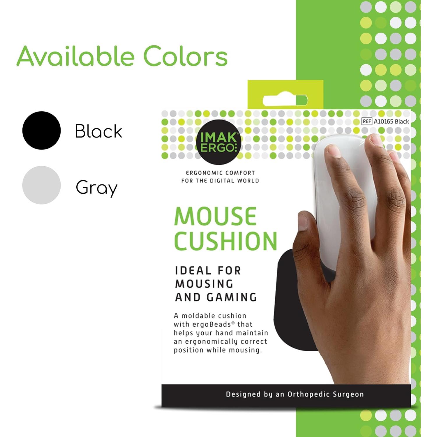 Cojín Ergo para Muñeca IMAK - Reposamuñecas Ergonómico Negro