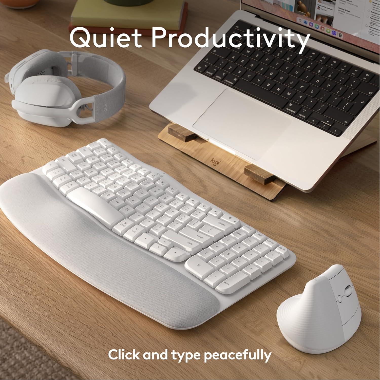 Combo Teclado Wave Keys y Ratón Lift para Mac - Inalámbrico Ergonómico