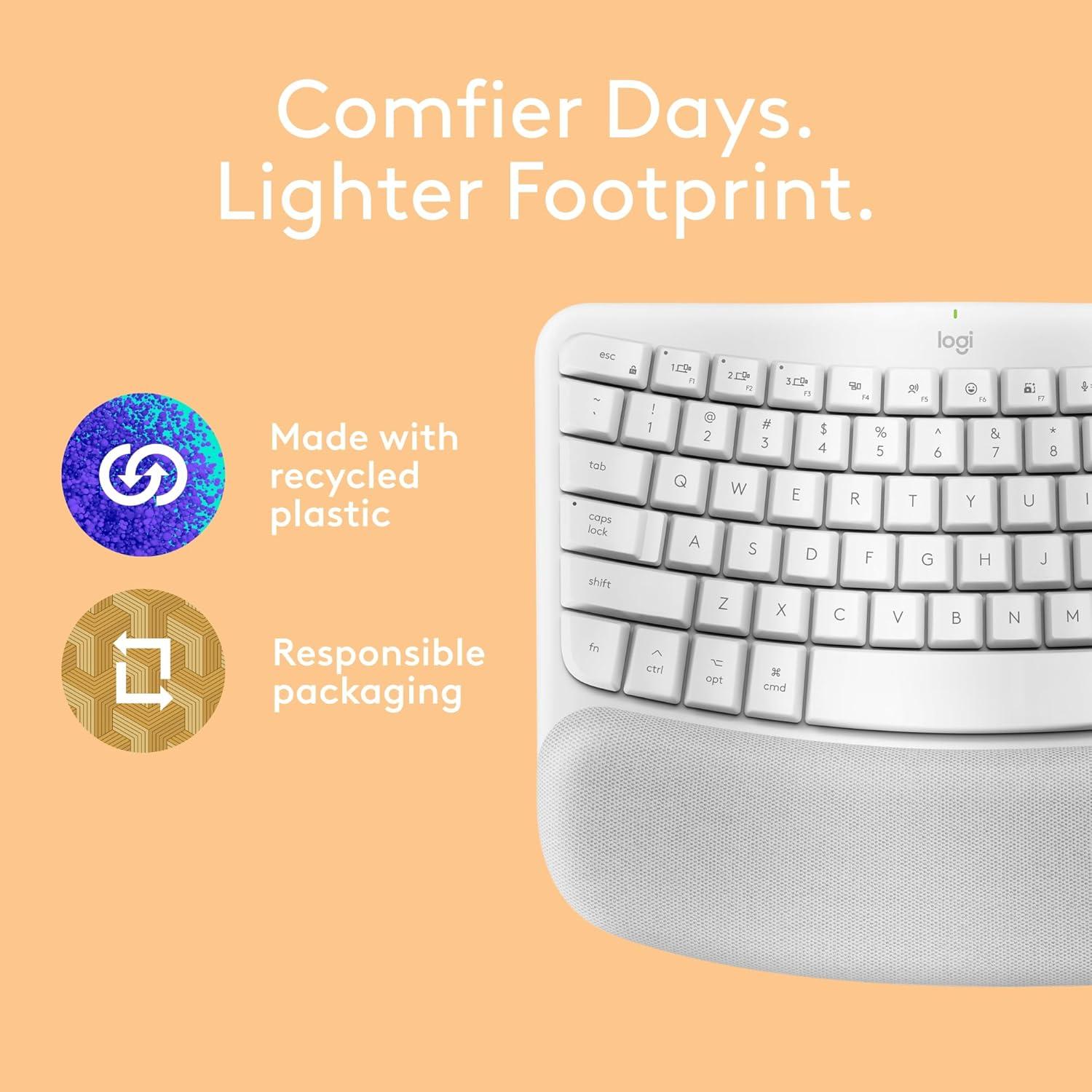Combo Teclado Wave Keys y Ratón Lift para Mac - Inalámbrico Ergonómico