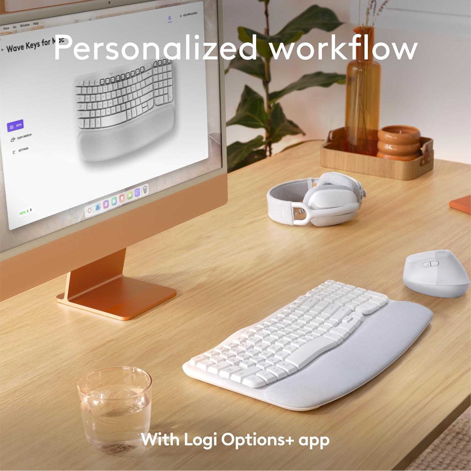 Combo Teclado Wave Keys y Ratón Lift para Mac - Inalámbrico Ergonómico