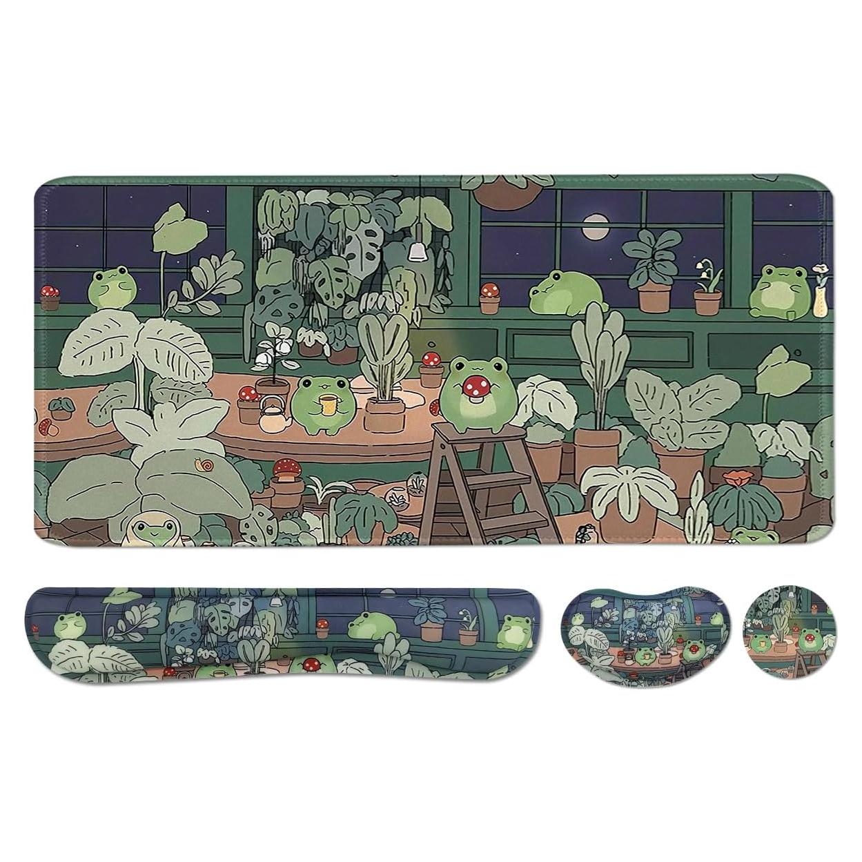 Conjunto de Alfombrillas de Ratón VIKIBO Grande 90x40cm Ergonómica