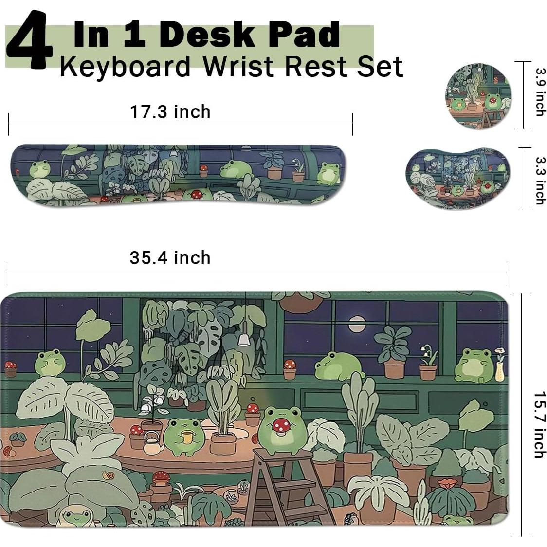 Conjunto de Alfombrillas de Ratón VIKIBO Grande 90x40cm Ergonómica