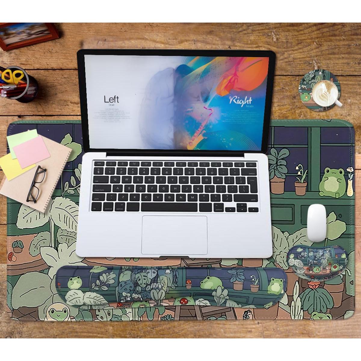 Conjunto de Alfombrillas de Ratón VIKIBO Grande 90x40cm Ergonómica