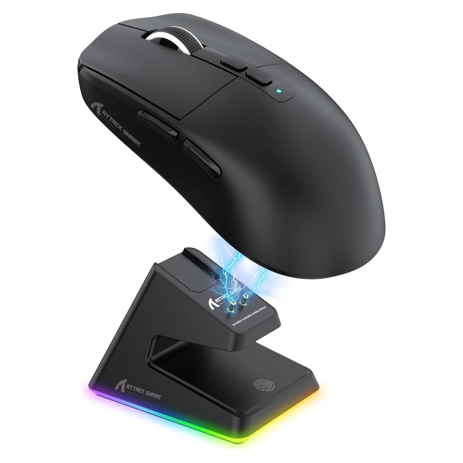 Ratón Gaming Inalámbrico ATTACK SHARK X6 26K DPI RGB Negro