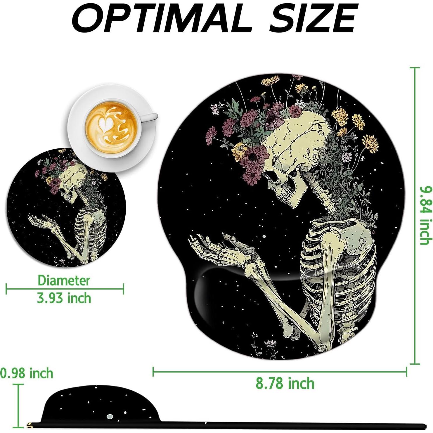 Alfombrilla de Ratón Ergonómica Tudguiloae con Soporte de Gel