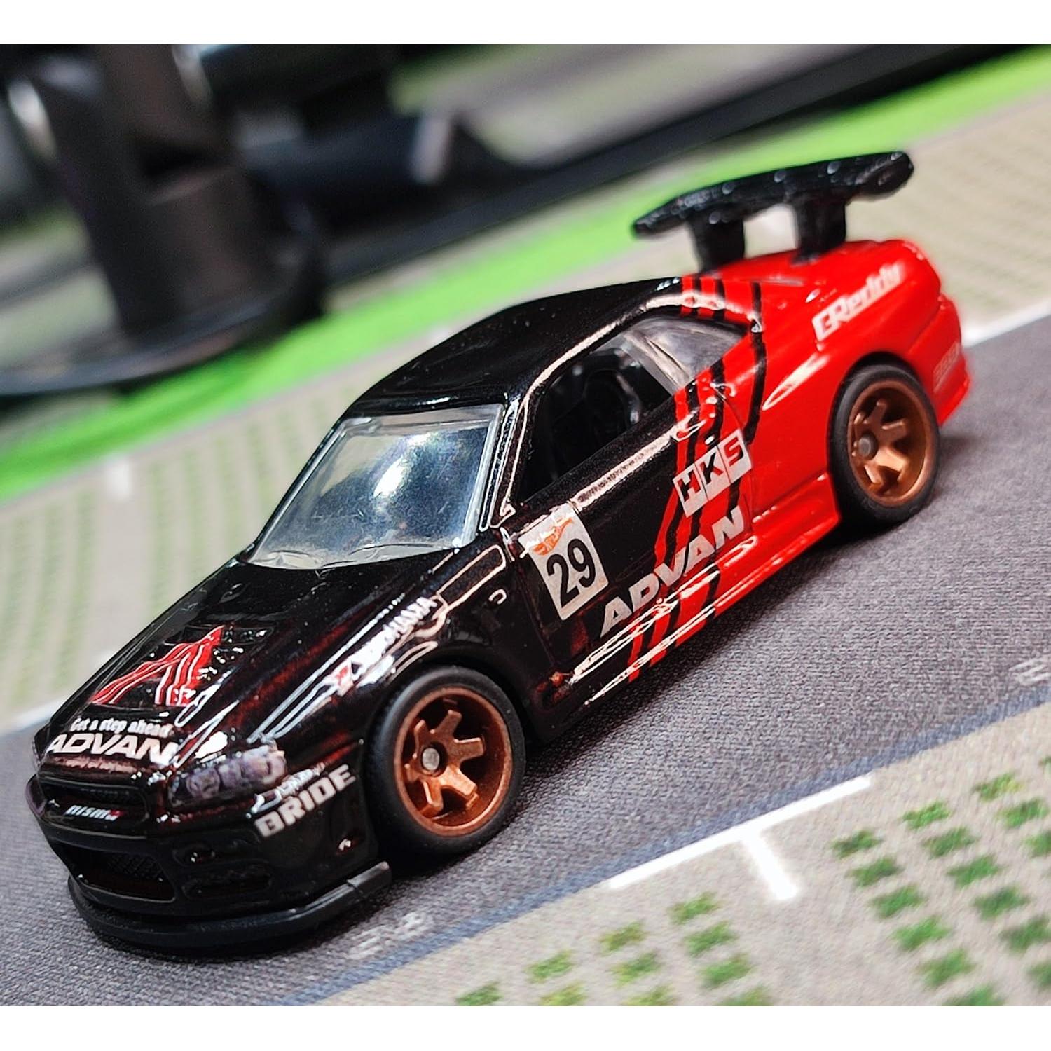 Juego de Ruedas y Ejes Goma 1:64 Genérico - 10 Piezas