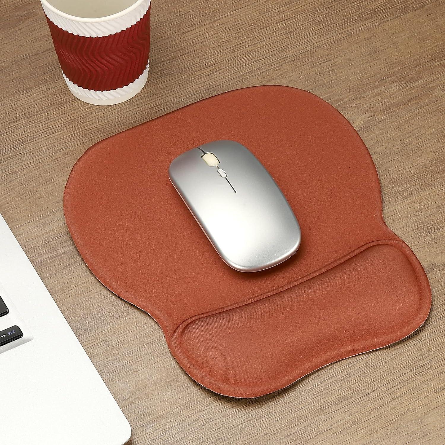 Almohadilla de Ratón Ergonómica PATIKIL con Reposamuñecas Azul