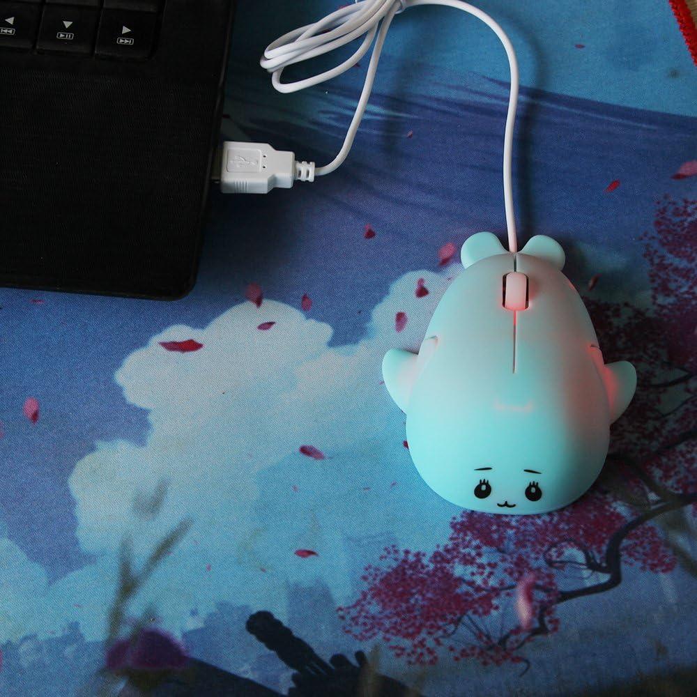 Ratón USB Ergonómico Delfín Sxban 1600 DPI Azul para Niños