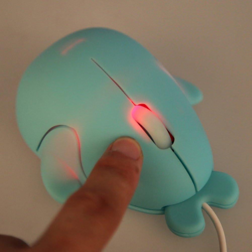 Ratón USB Ergonómico Delfín Sxban 1600 DPI Azul para Niños