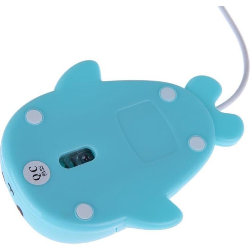 Ratón USB Ergonómico Delfín Sxban 1600 DPI Azul para Niños
