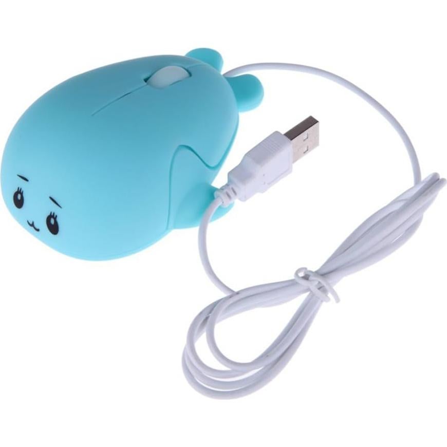 Ratón USB Ergonómico Delfín Sxban 1600 DPI Azul para Niños