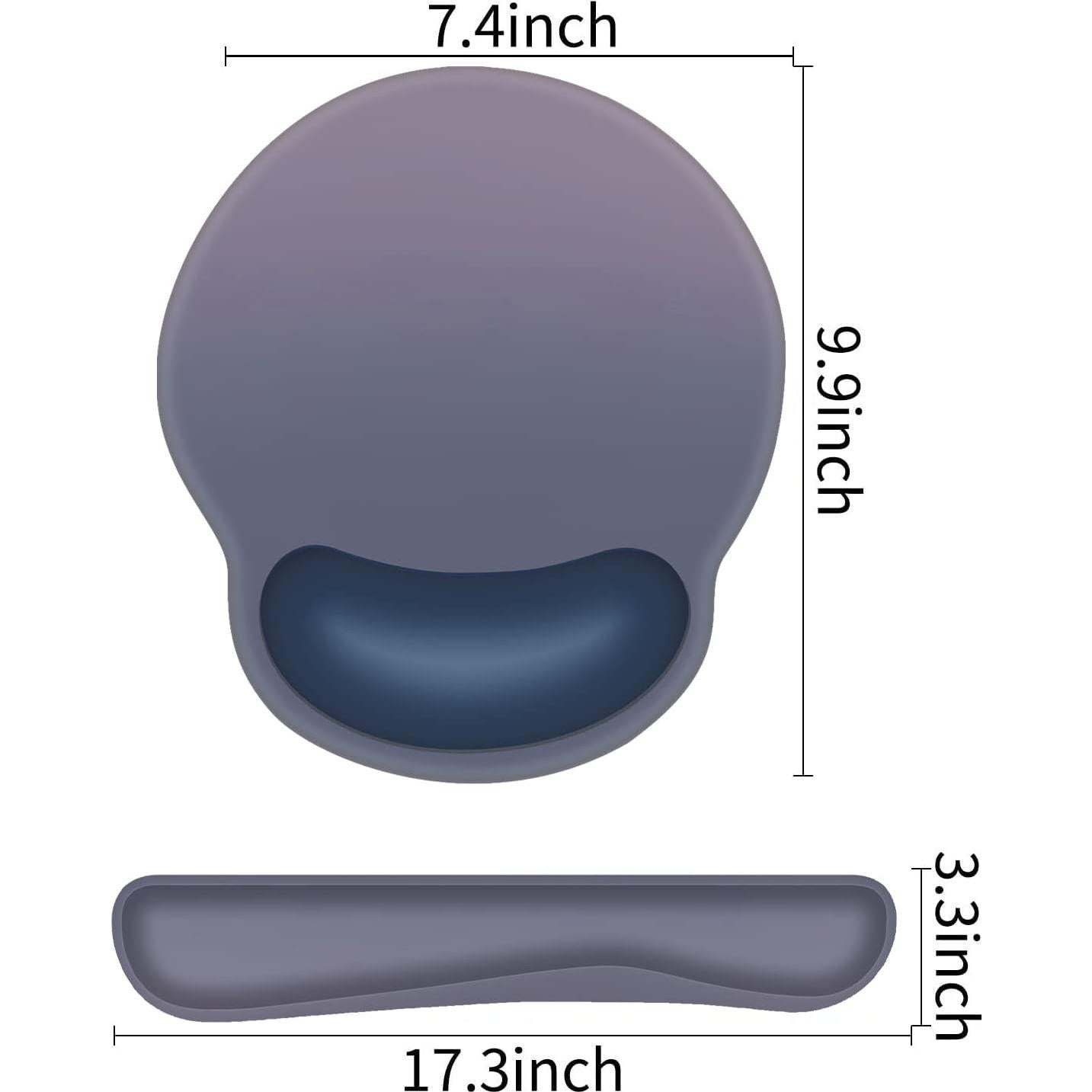 Juego de Soporte Ergonómico AORTDES para Muñeca y Alfombrilla