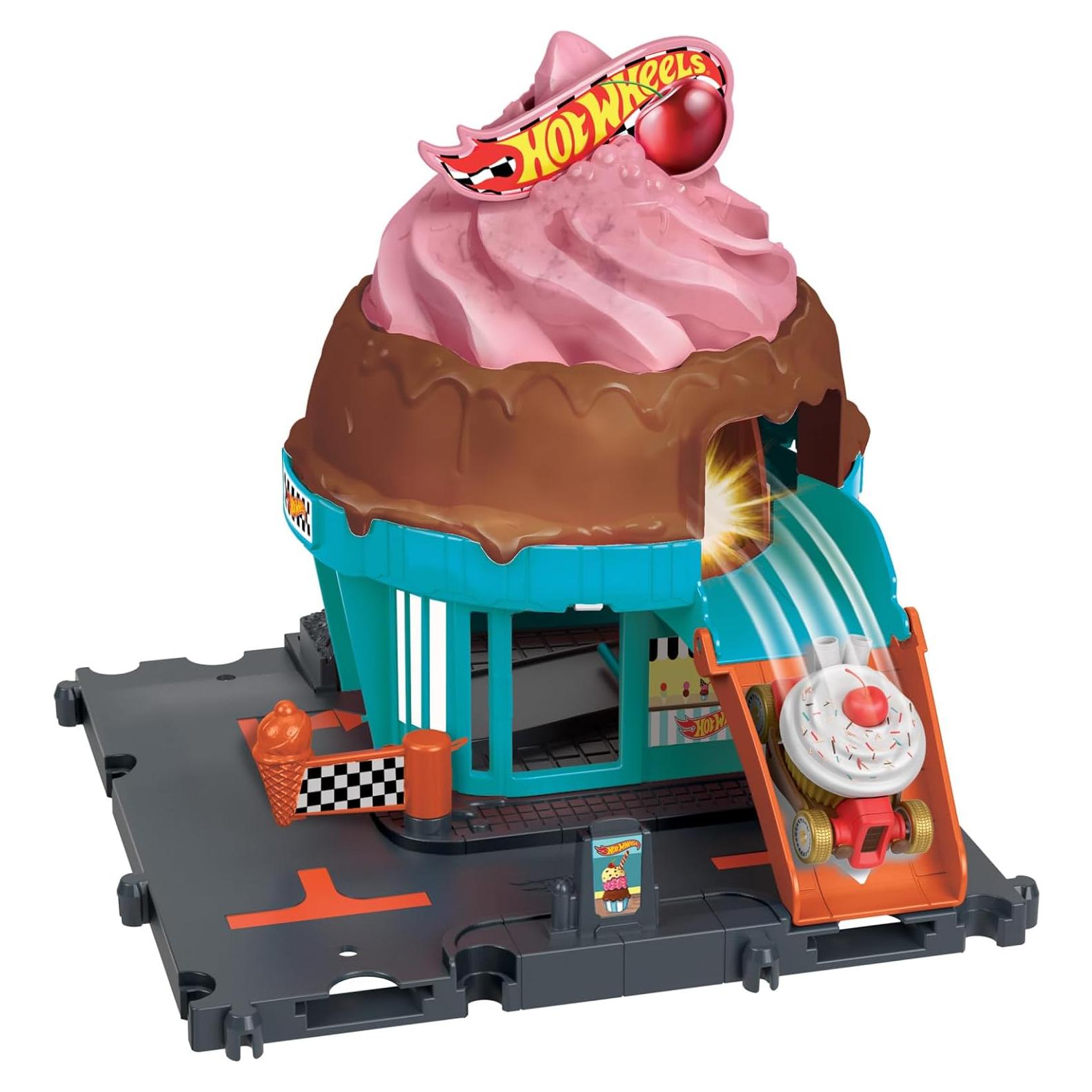 Set de Juego Helados Hot Wheels HTN77 con Coche 1:64