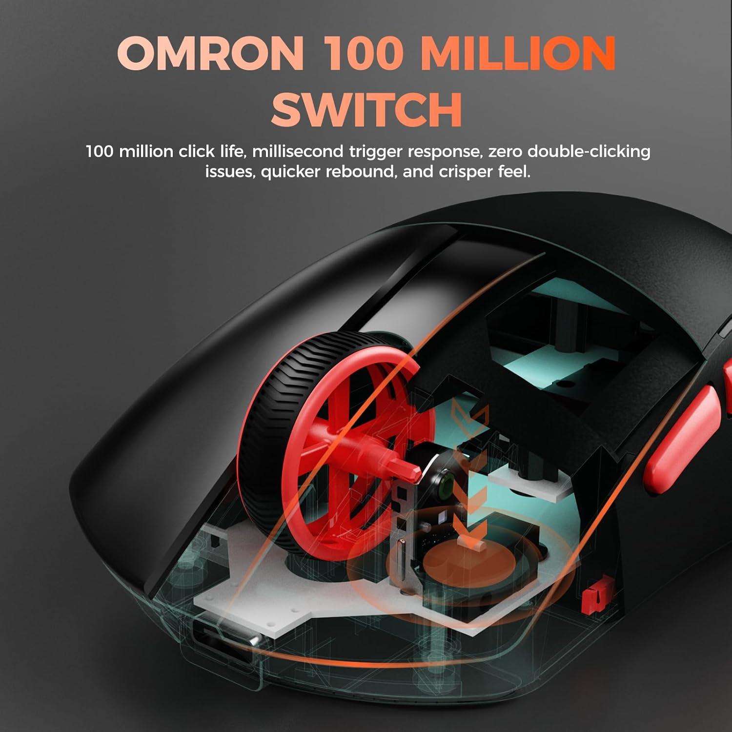 Ratón Gaming Inalámbrico DAREU A950 Wing 35g 30000 DPI