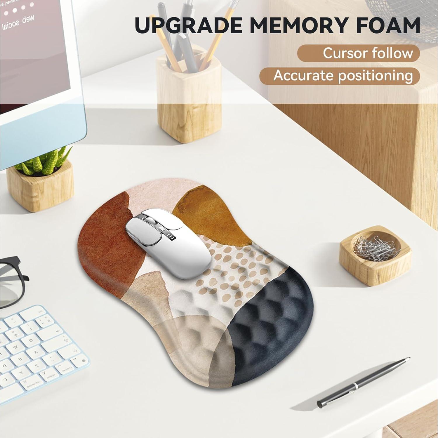 Mousepad AIMSA con Reposamuñecas Ergonómico y Masaje 30.99x20.32cm