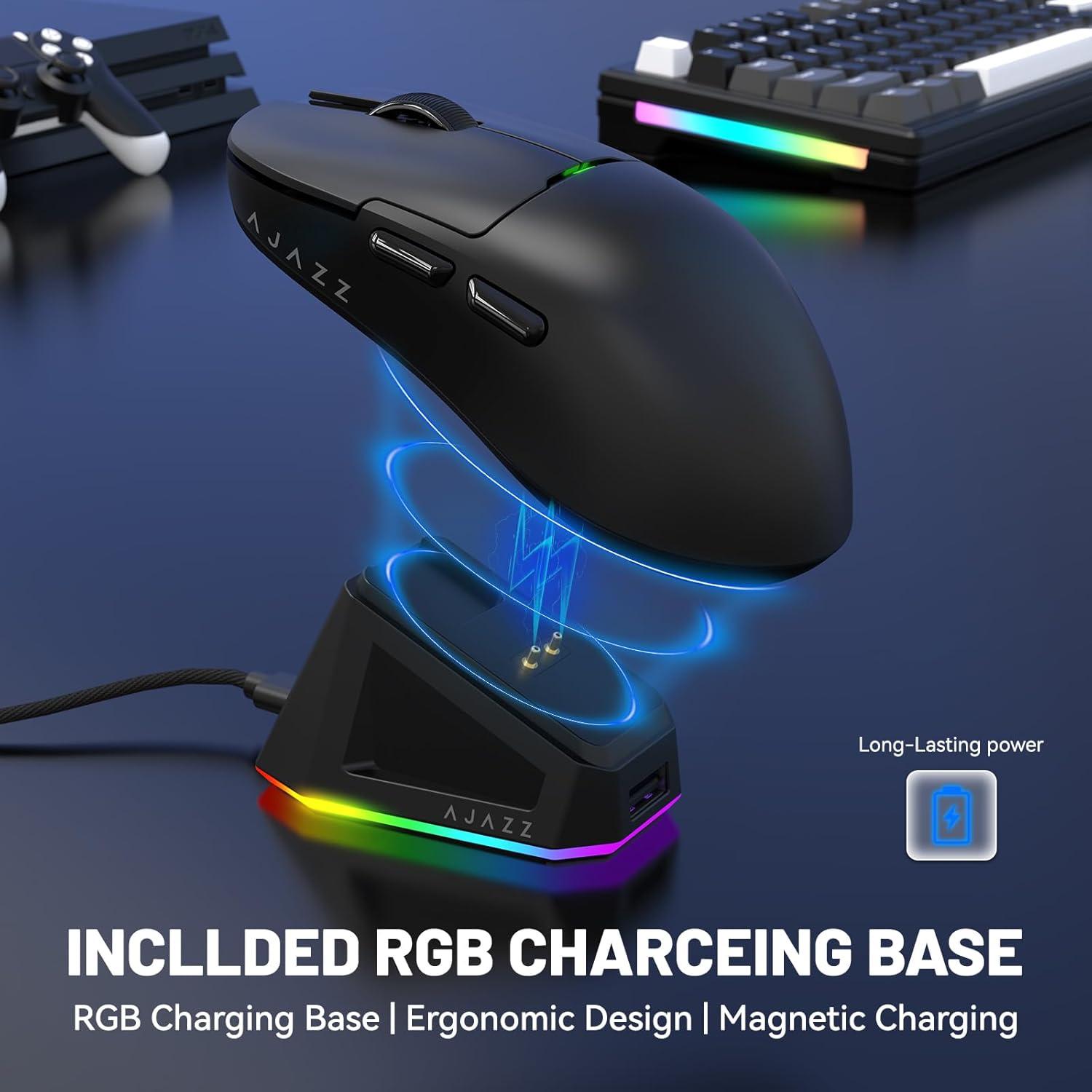 Ratón Gaming Inalámbrico ATTACK SHARK Ajazz AJ159P 26K DPI