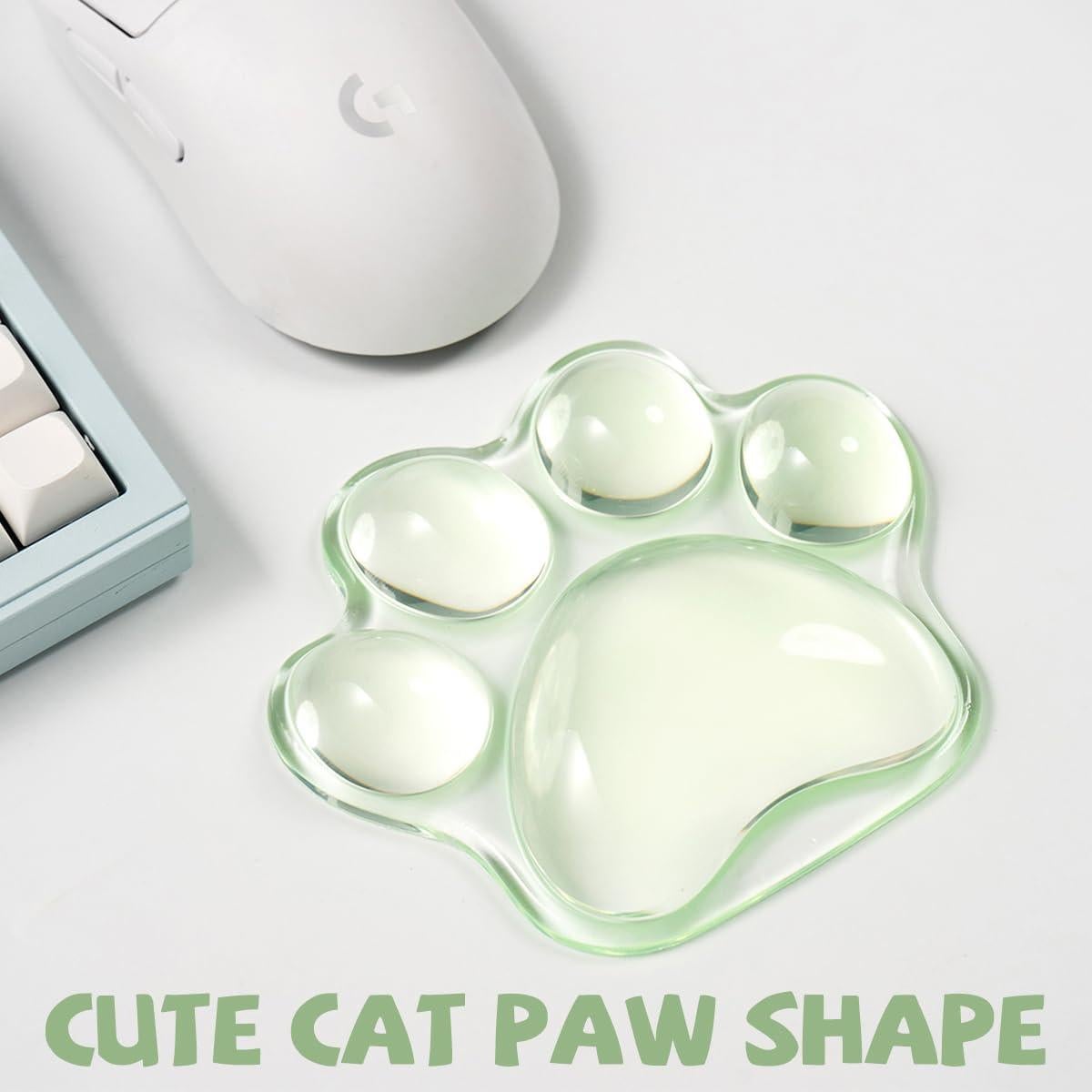 Reposamuñecas Ergonómico de Gel Verde Pata de Gato Hunfuthr