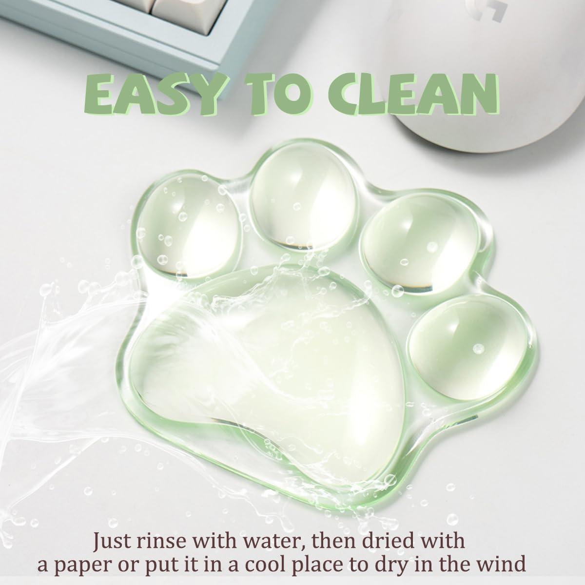 Reposamuñecas Ergonómico de Gel Verde Pata de Gato Hunfuthr