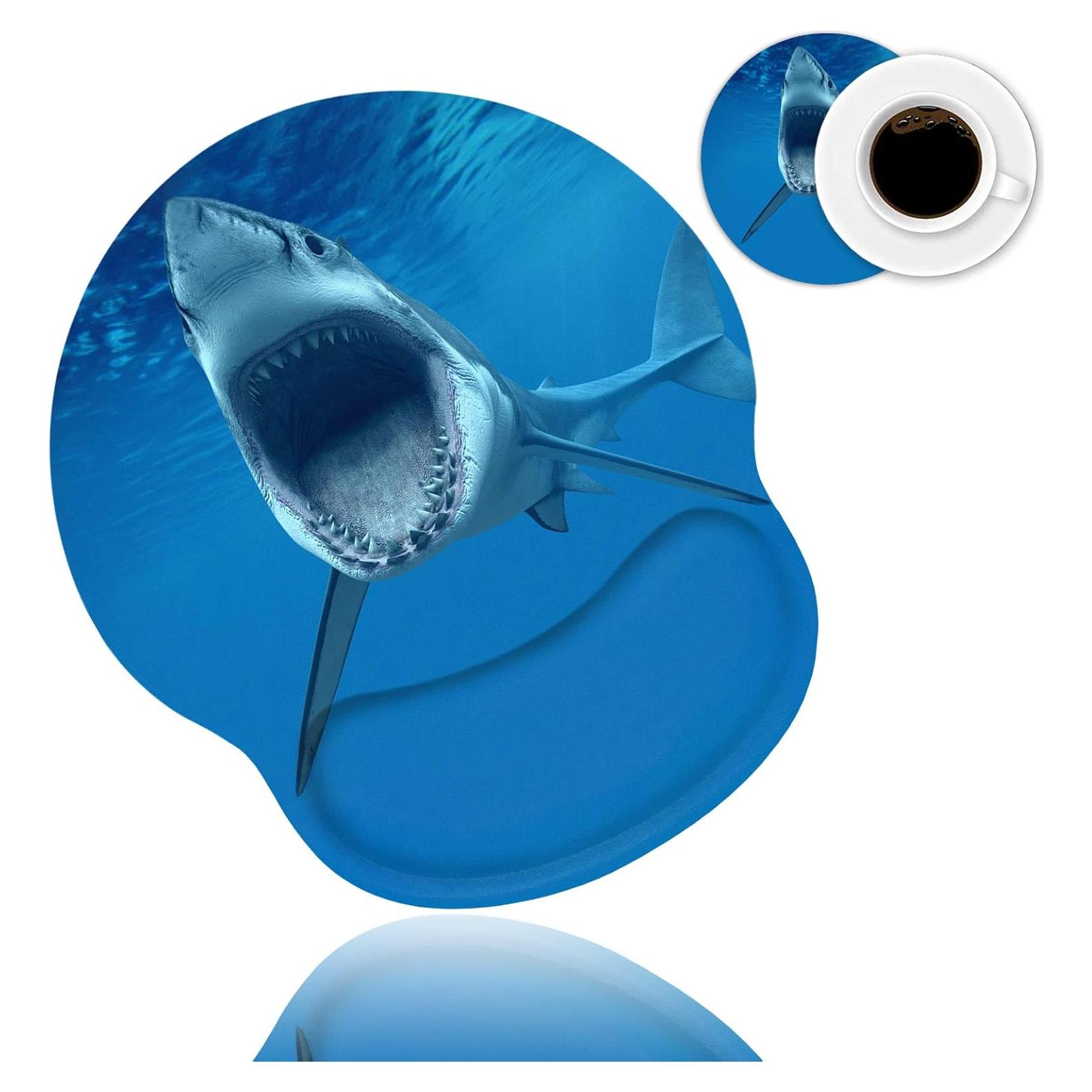 Almohadilla Ergonómica para Muñeca stmedazm Gran Tiburón Blanco