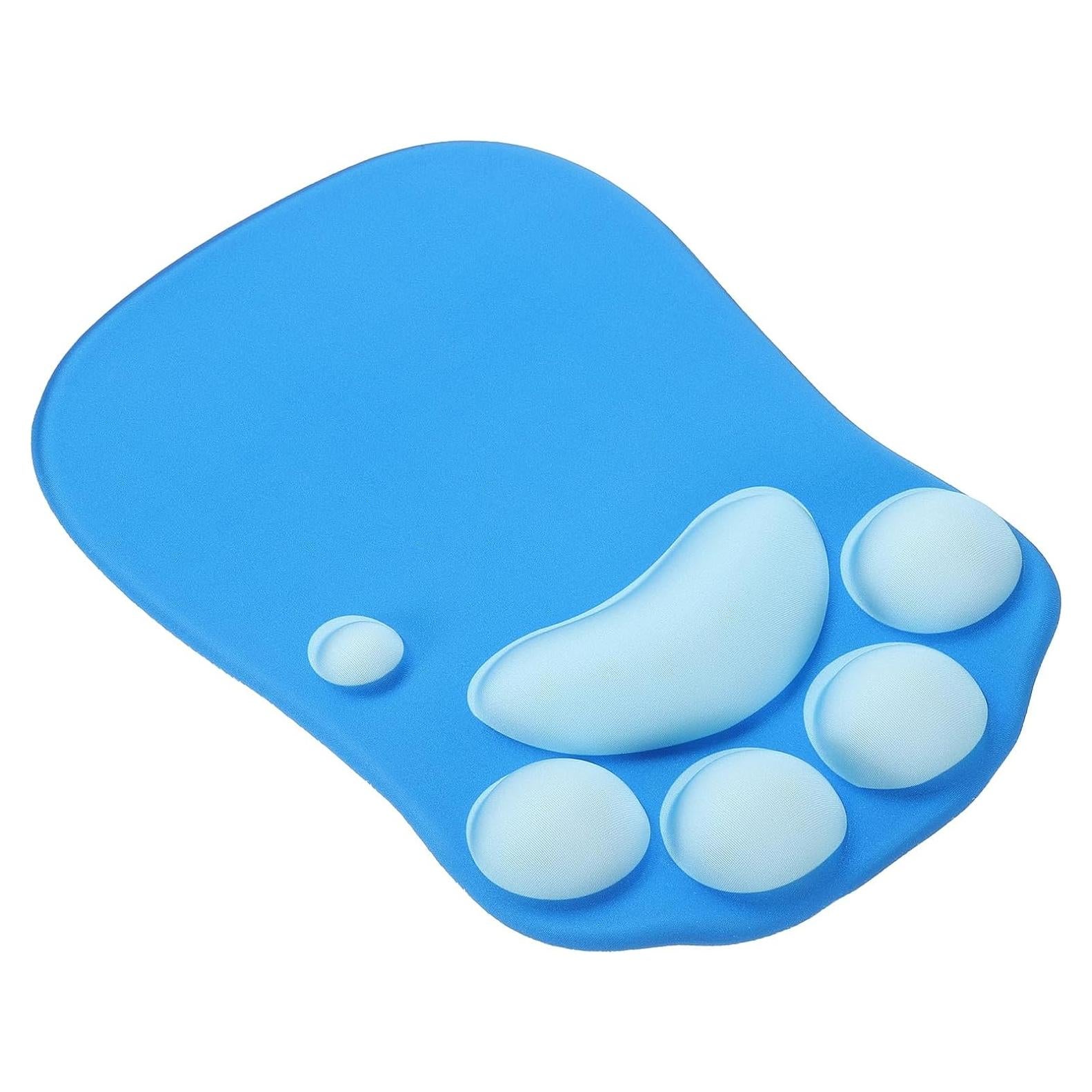 Almohadilla de Ratón Ergonómica PATIKIL con Reposamuñecas Azul