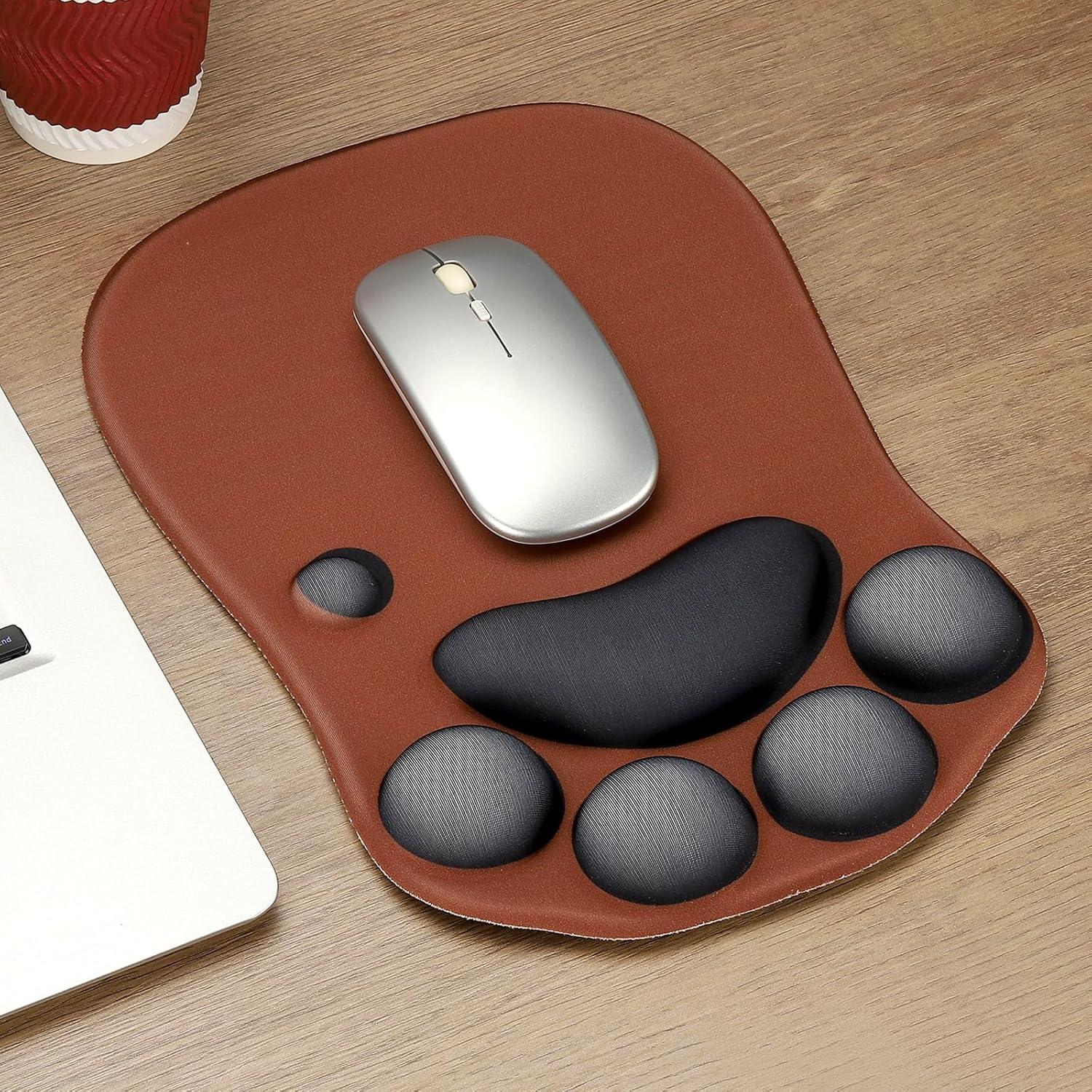 Almohadilla de Ratón Ergonómica PATIKIL con Reposamuñecas Azul