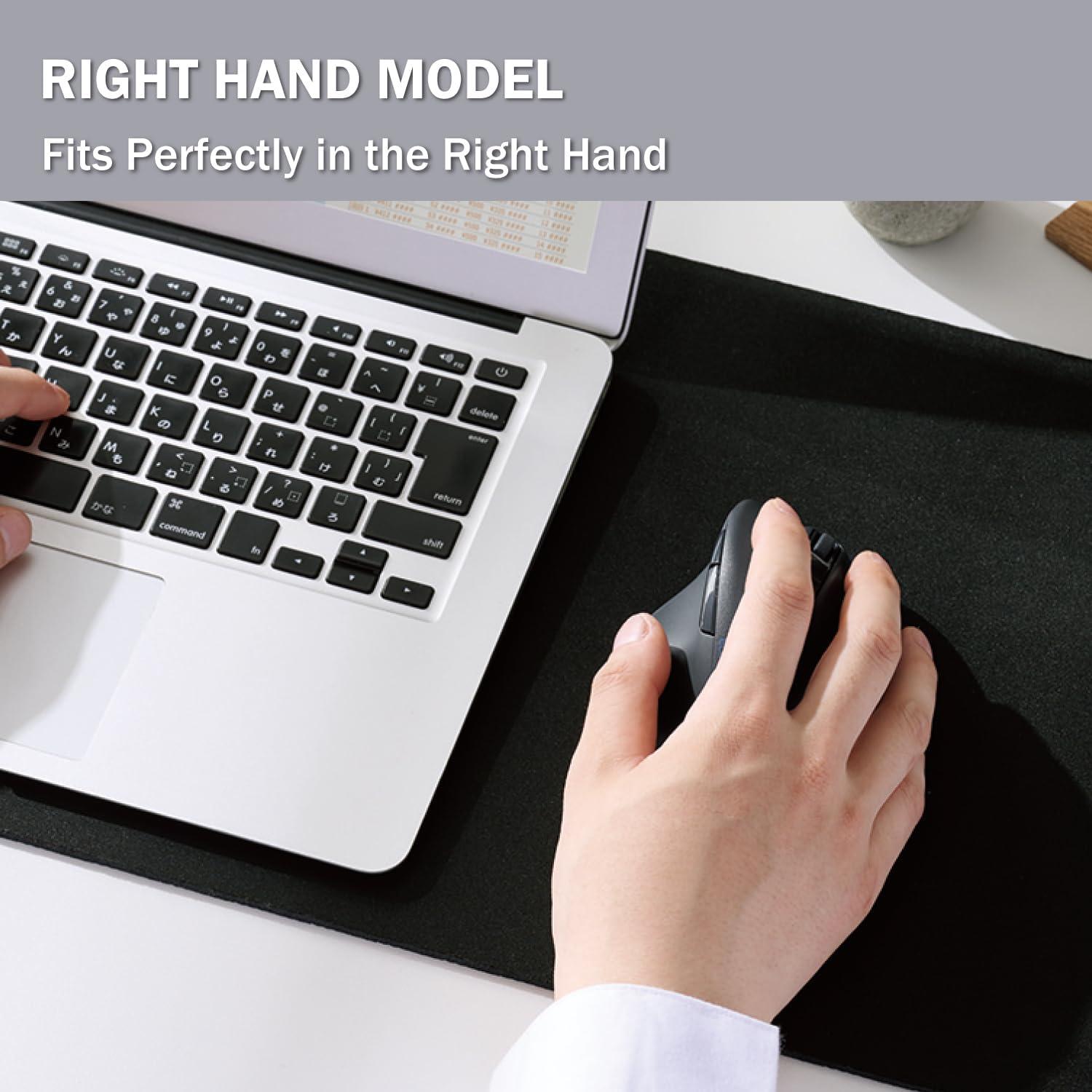 Ratón Inalámbrico Bluetooth Ergonomico ELECOM M-XGL30BBSKBK 2000DPI