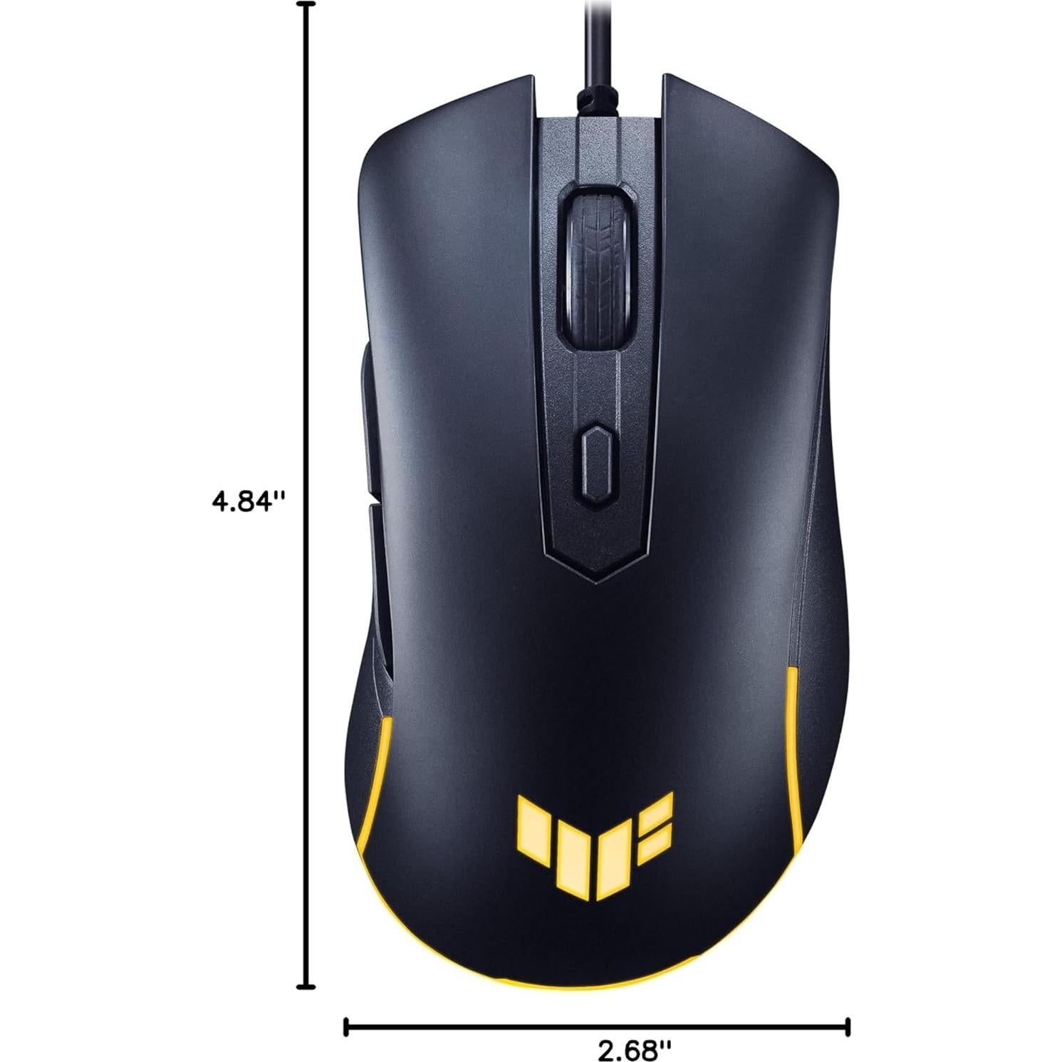 Ratón Gaming ASUS TUF M3 Gen II, 8000 DPI, Ligero 59g, Negro