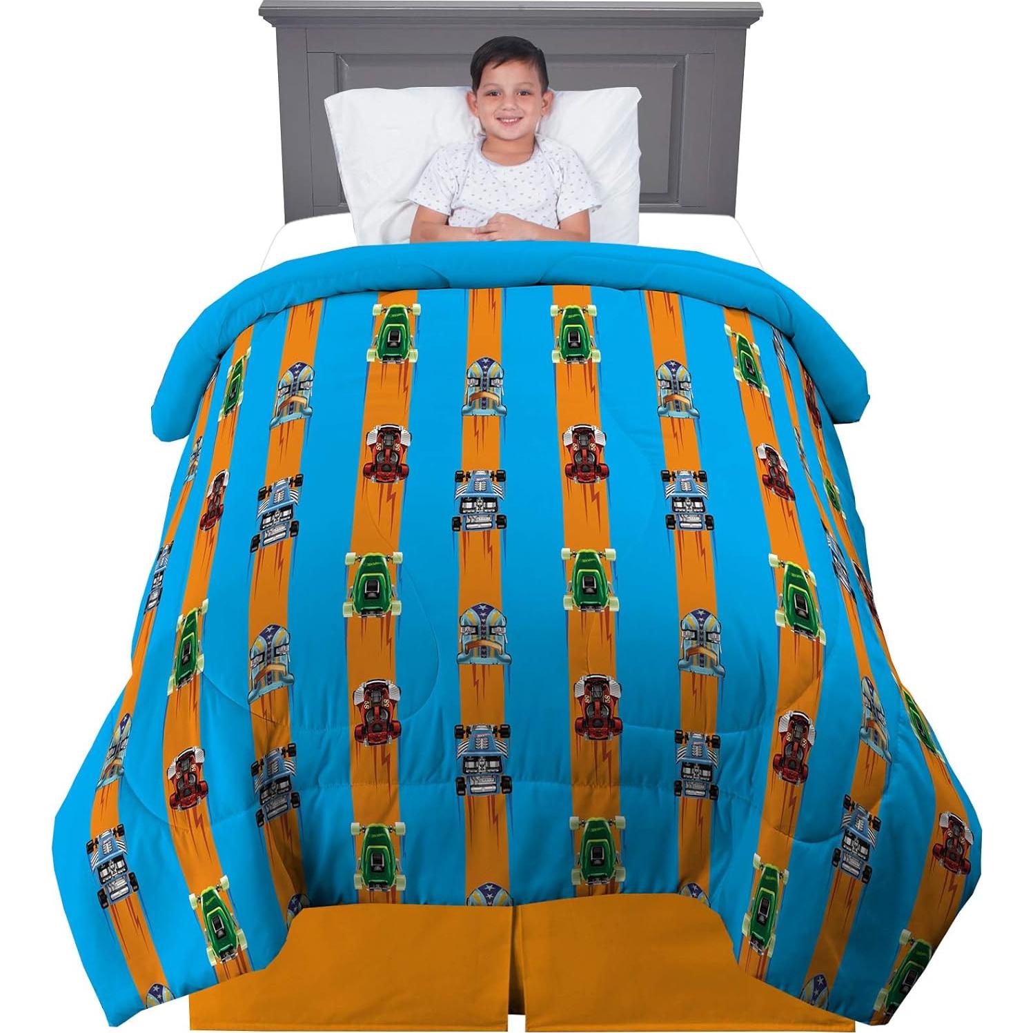 Edredón Reversible Franco Hot Wheels Microfibra 182x218 cm