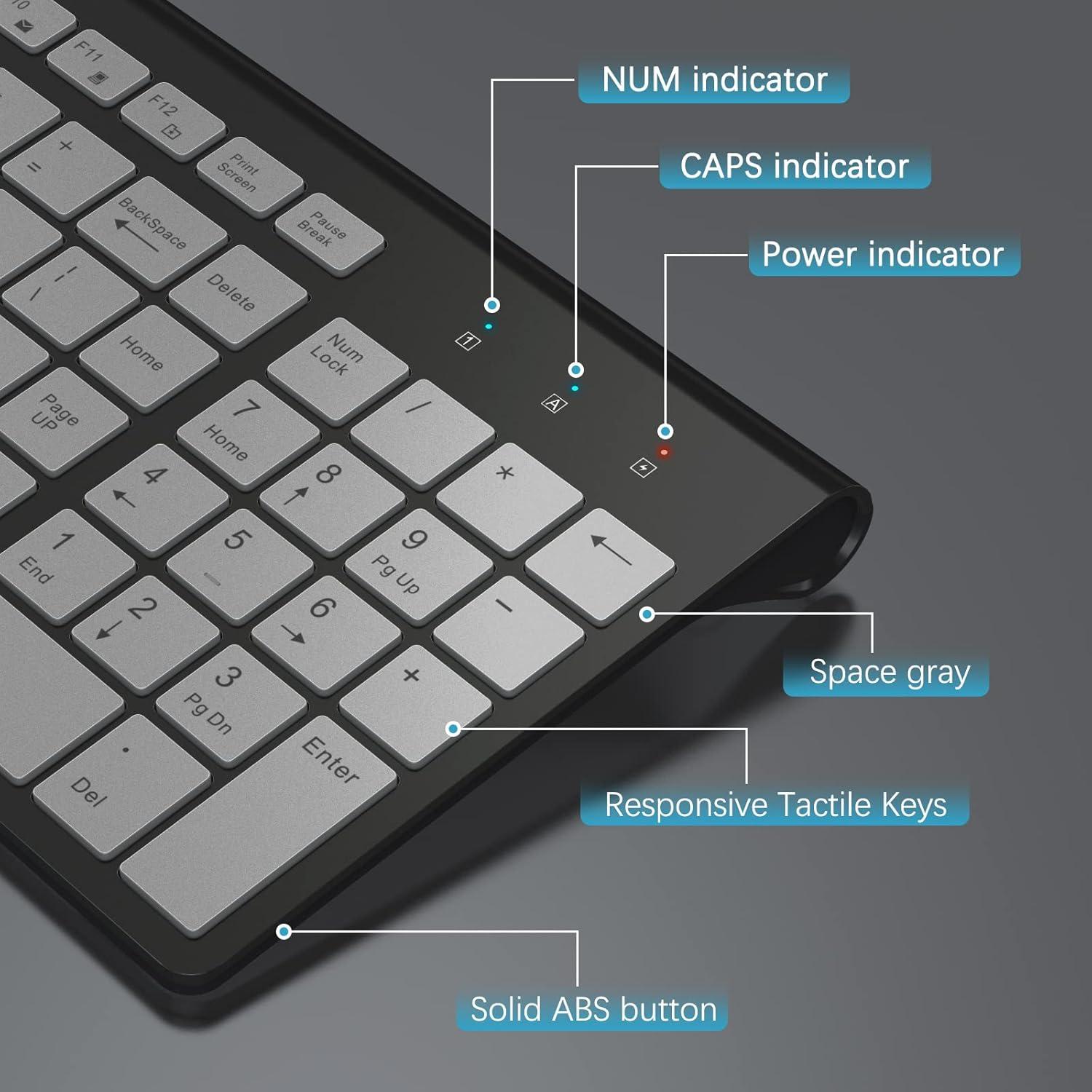 Combo Teclado y Ratón Inalámbricos J JOYACCESS Ergonómico