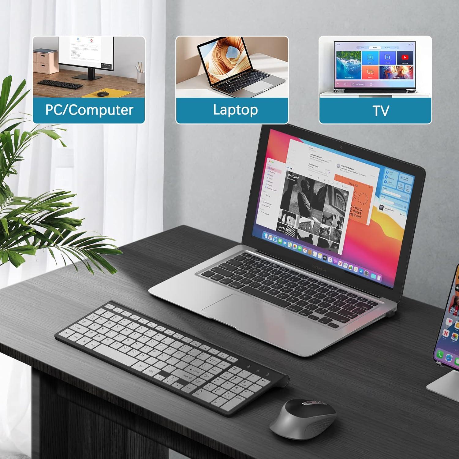 Combo Teclado y Ratón Inalámbricos J JOYACCESS Ergonómico