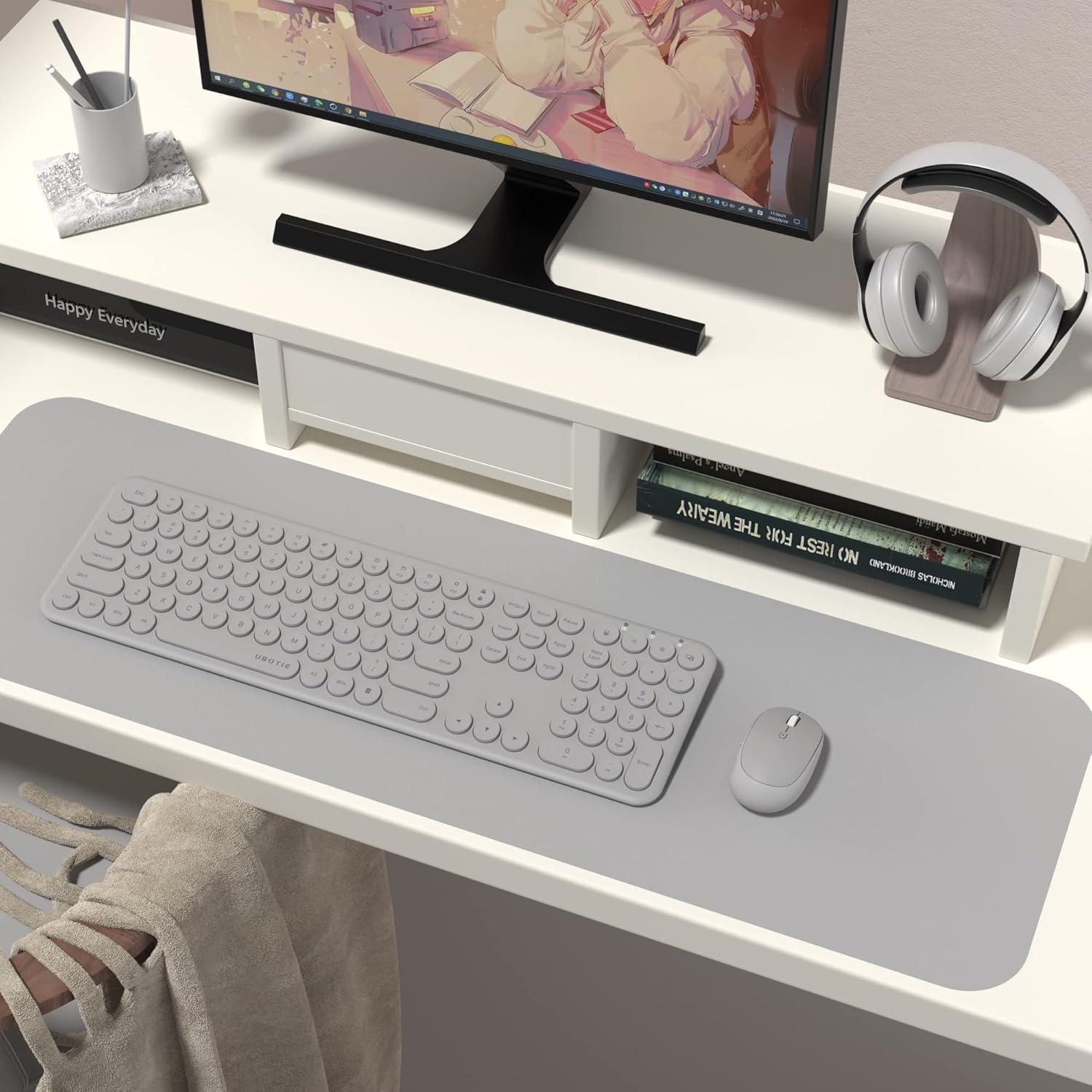 Combo Teclado y Ratón Inalámbricos UBOTIE Gris Espacial