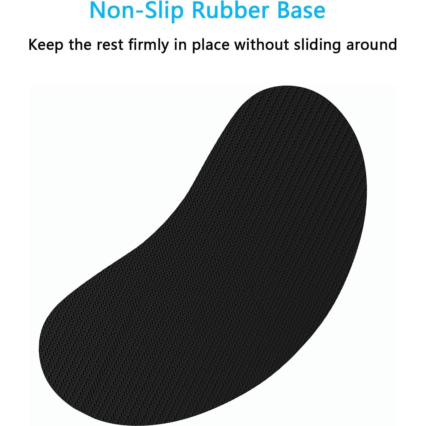 Reposamuñecas Ergonómico Dapesuom de Espuma Viscoelástica Negro