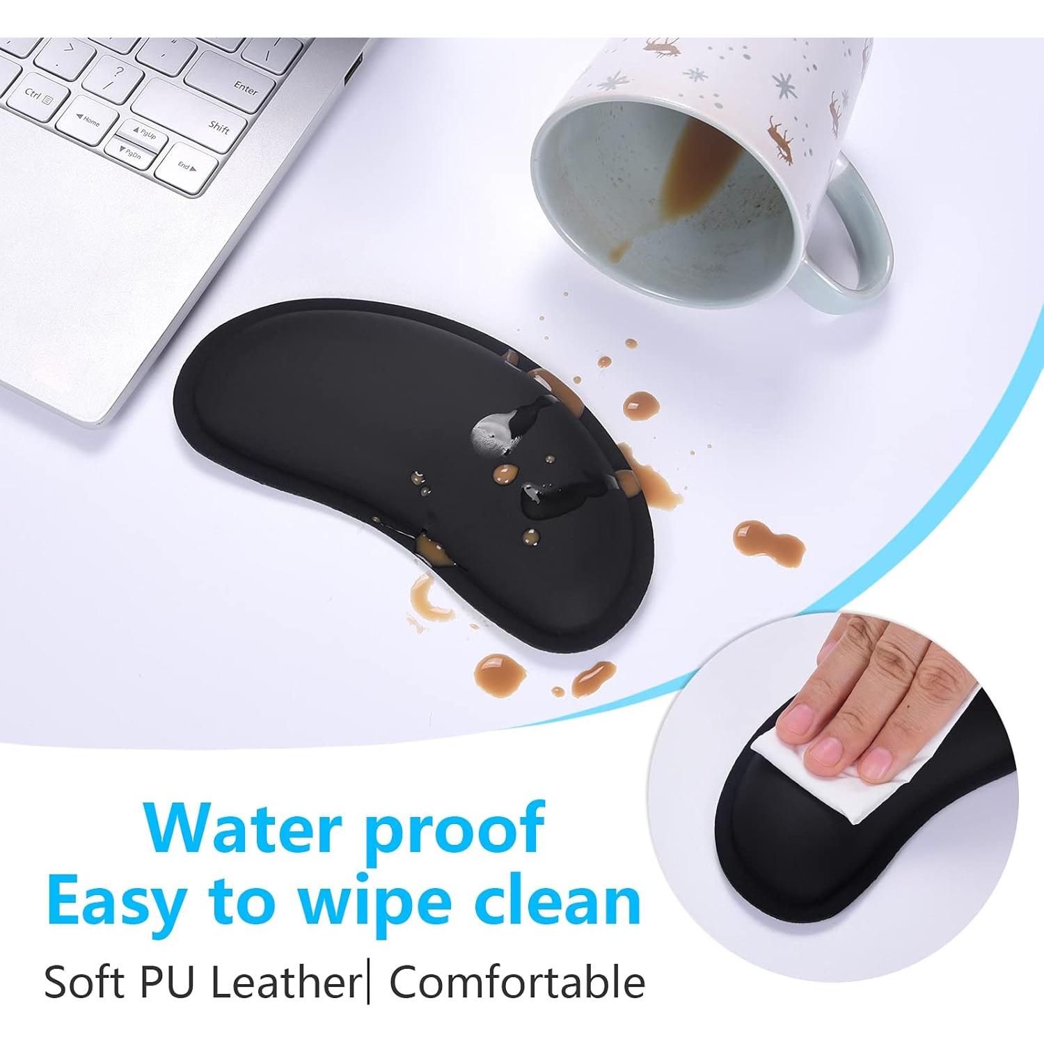 Reposamuñecas Ergonómico Dapesuom de Espuma Viscoelástica Negro