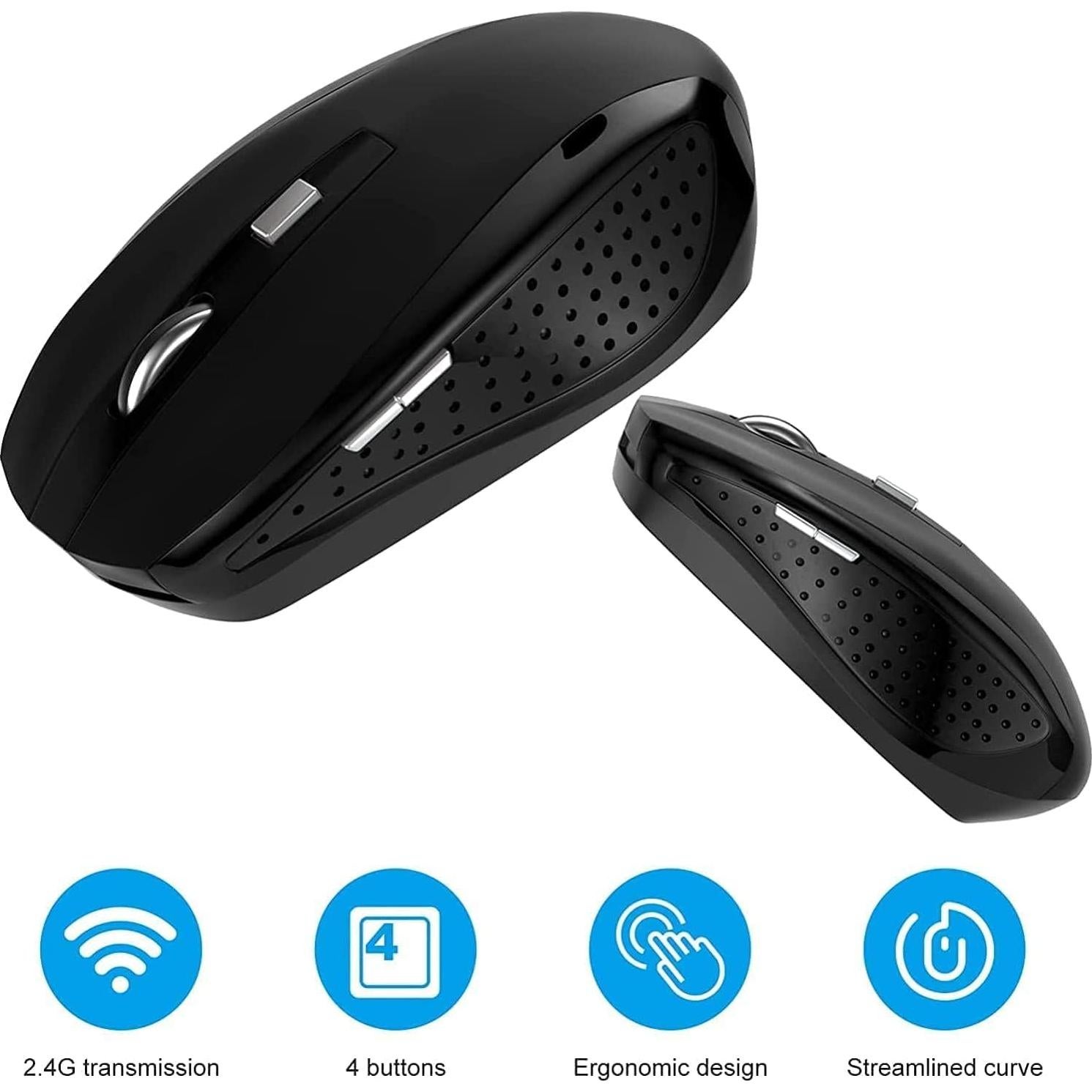 Ratón Inalámbrico 2.4GHz Guiheng - 6 Botones - Paquete de 10