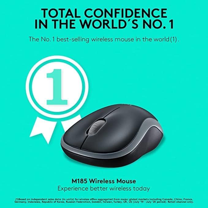 Paquete de 8 Ratones Inalámbricos Logitech M185 - Ideal para Oficinas y Escuelas