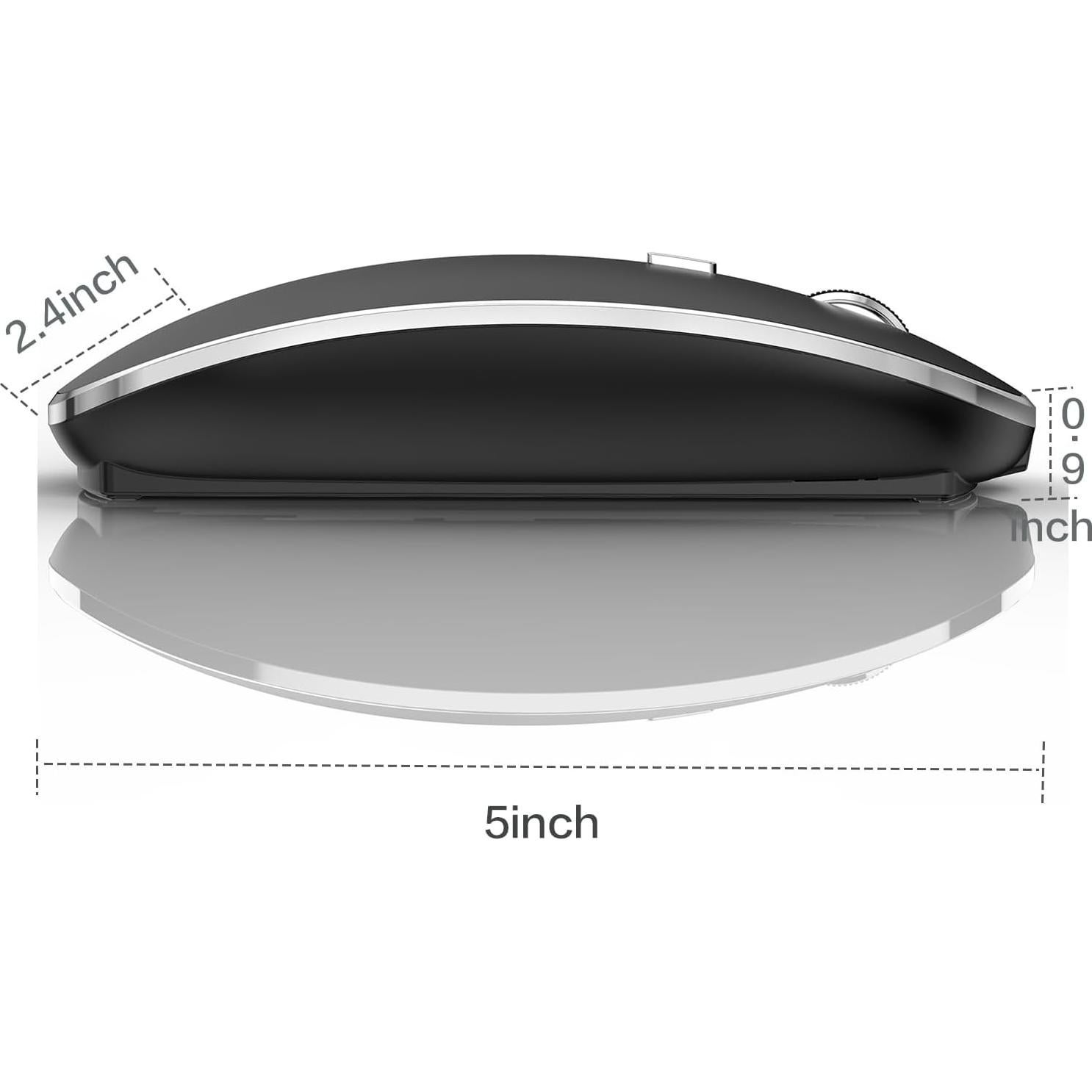 Ratón Inalámbrico JETTA Recargable 1600 DPI para Laptop y PC