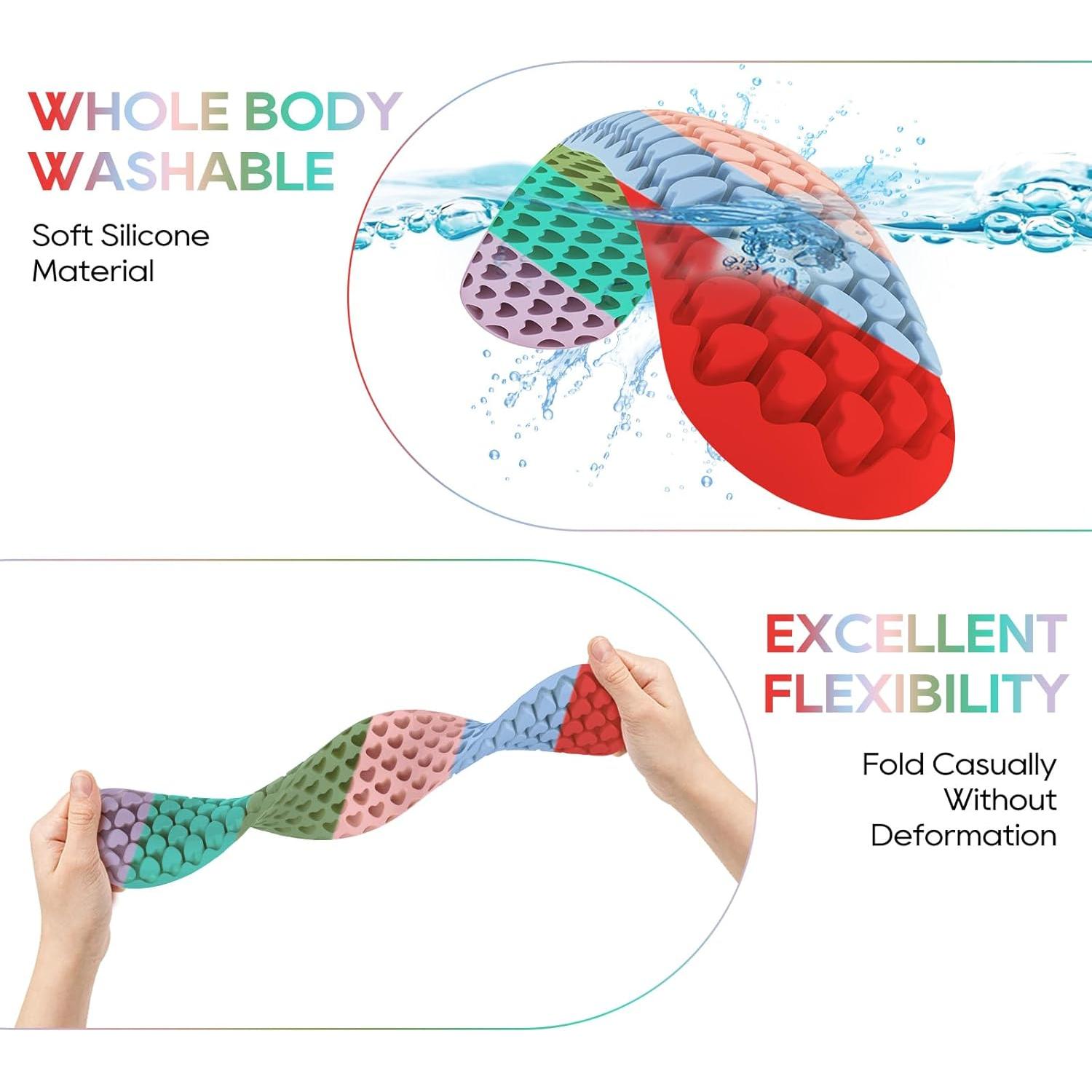 Reposamuñecas Ergonómico Mecyfaty Silicona Corazón 2 Piezas