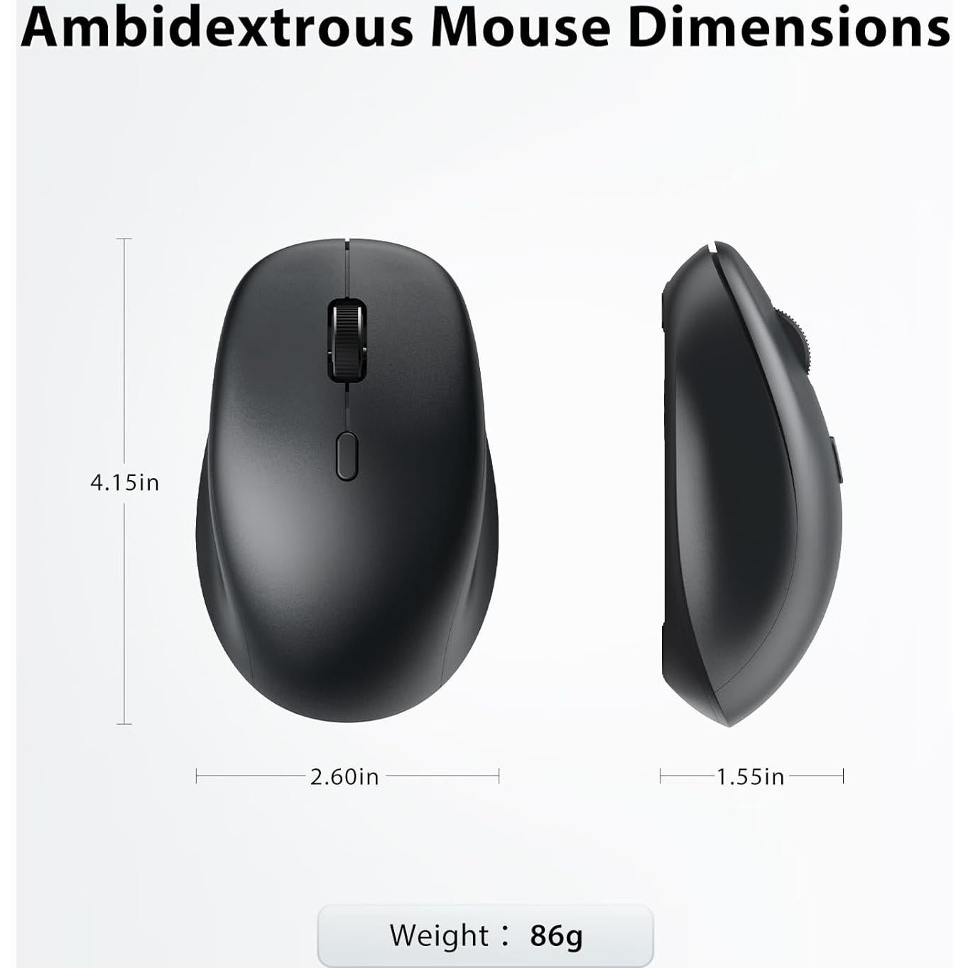 Combo Teclado y Ratón Inalámbricos iClever DK05 USB-C Recargable