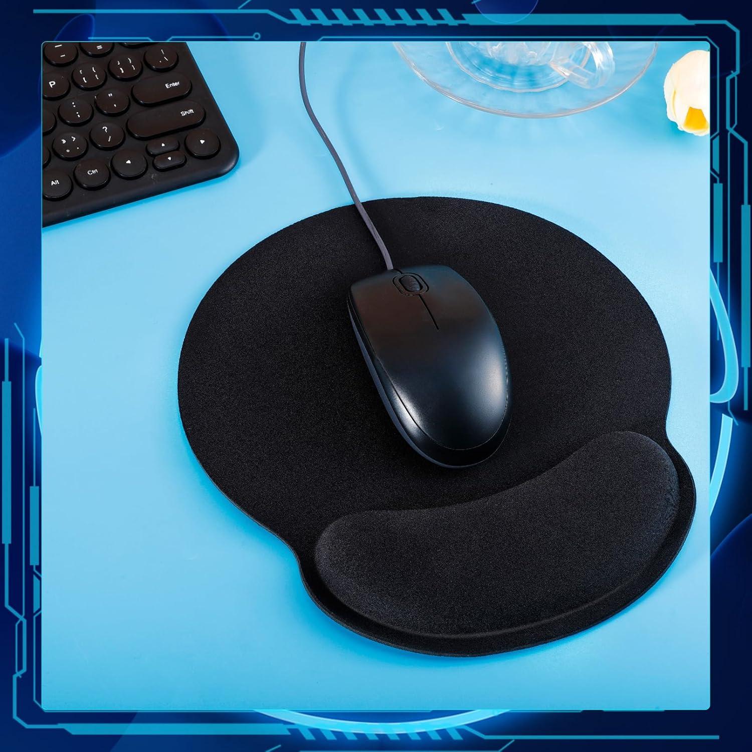 Almohadillas Ergonómicas para Ratón Jeffbaubl 8 Pcs Negra