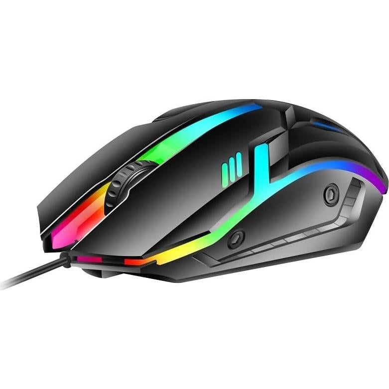 Ratón para Juegos VOLTTA Ergonómico RGB USB Negro 81.9g