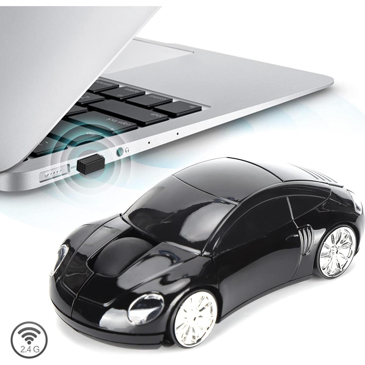 Ratón Inalámbrico Ergonómico Dpofirs Mini Coche Negro