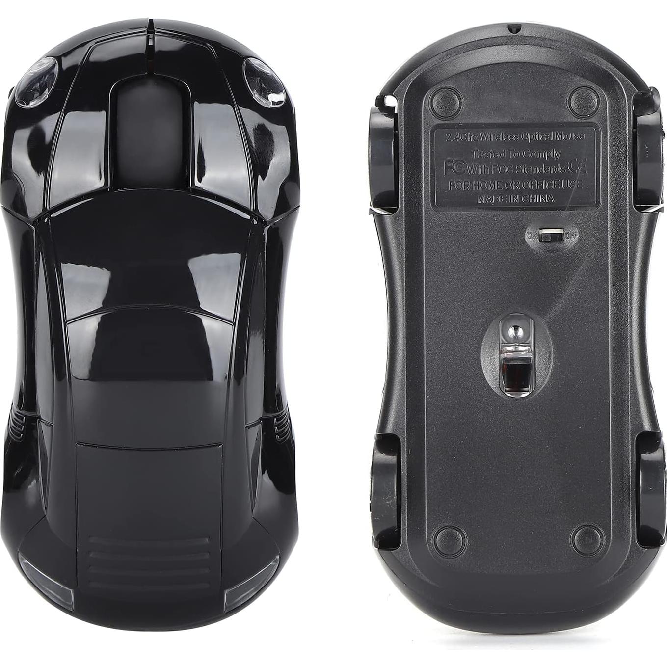 Ratón Inalámbrico Ergonómico Dpofirs Mini Coche Negro