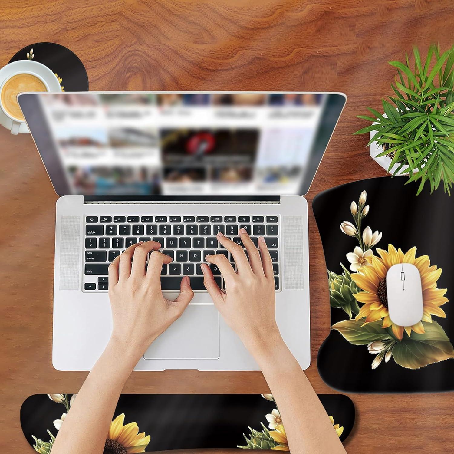 Alfombrilla de Ratón Ergonómica RVHOEZZM + Almohadillas