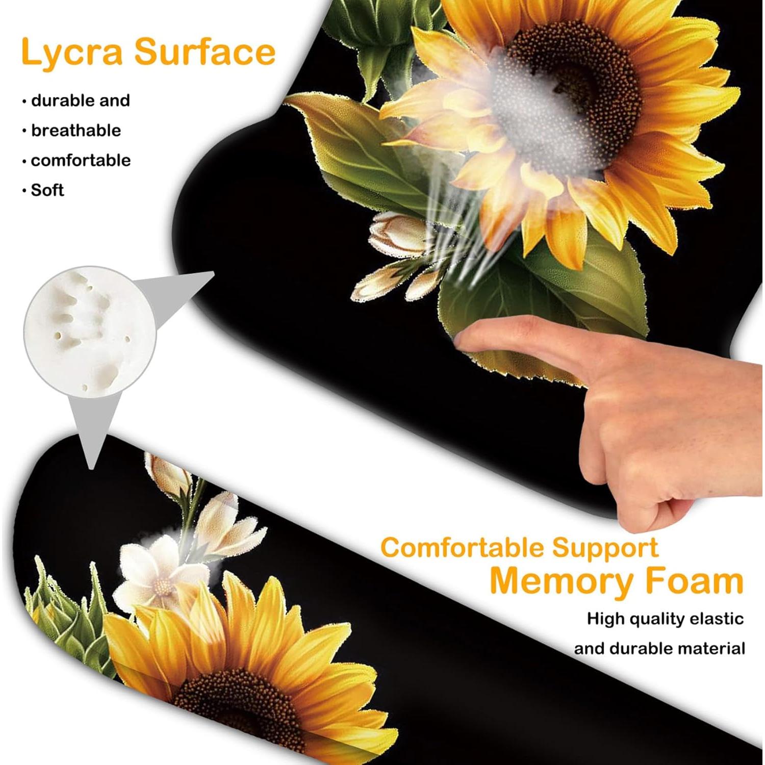 Alfombrilla de Ratón Ergonómica RVHOEZZM + Almohadillas