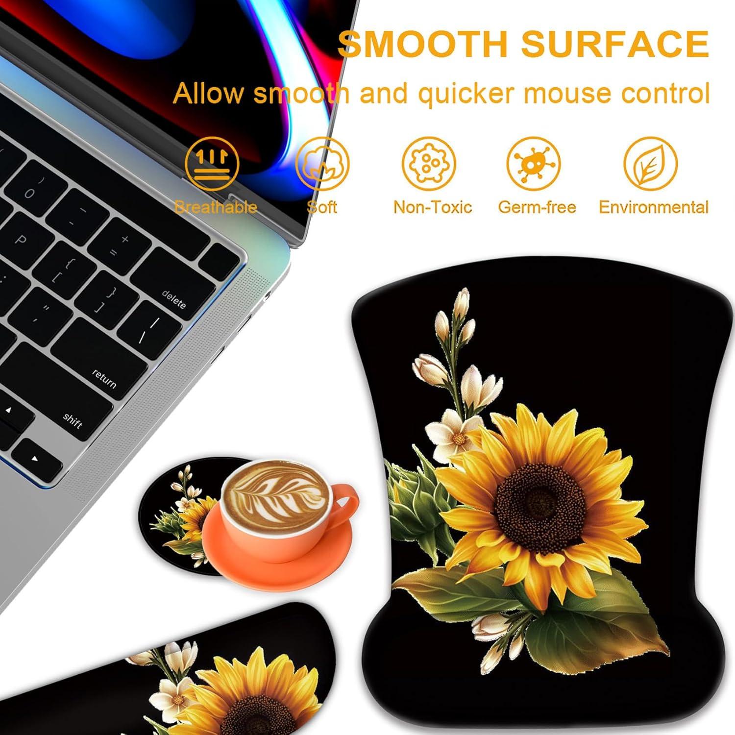 Alfombrilla de Ratón Ergonómica RVHOEZZM + Almohadillas