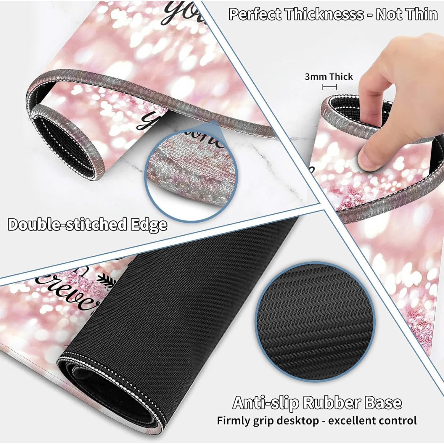 Conjunto Alfombrilla de Ratón Grande JYCUHTCL 90x40cm 4 Piezas